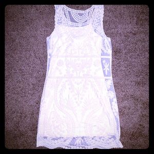 Express white lace dress
